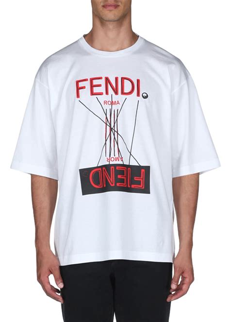 fake fendi t shirt mens|fendi fiend t shirt.